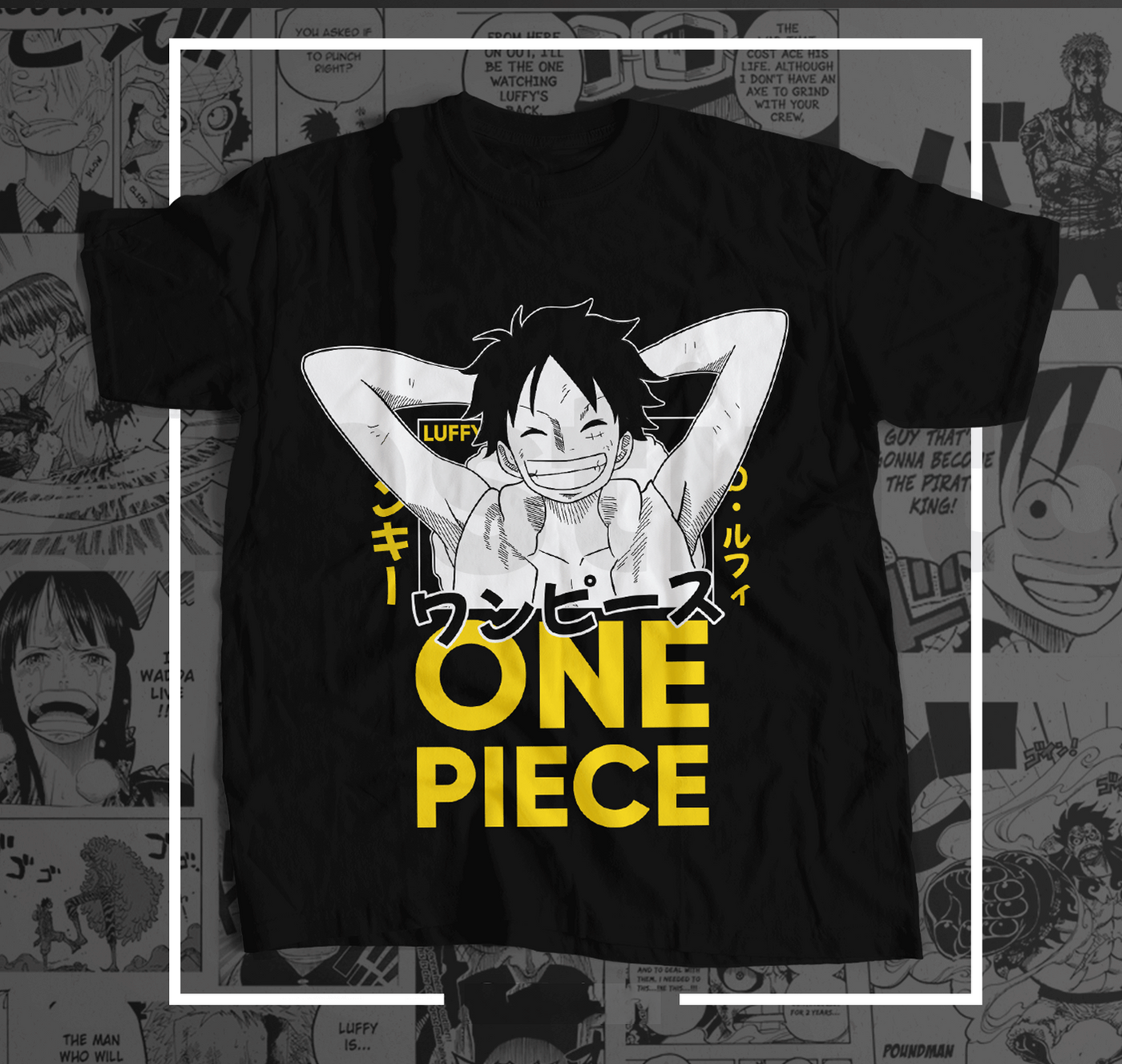 Anime Pirate Adventure DTF Transfer – Nautical Manga-Inspired Design, Ready to Press