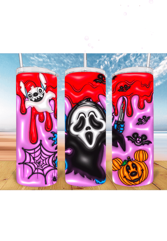 3D Halloween 20oz Tumbler Sublimation Print – Spooky & Realistic Designs 🎃👻 - KT SUBLIMATION, DTF AND MORE LLC