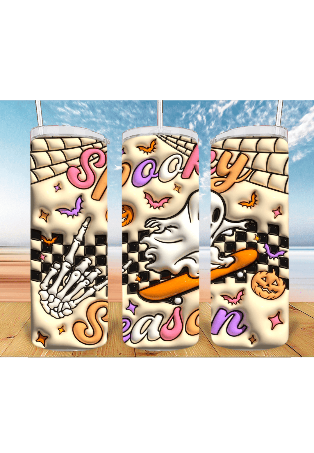 3D Halloween 20oz Tumbler Sublimation Print – Spooky & Realistic Designs 🎃👻 - KT SUBLIMATION, DTF AND MORE LLC