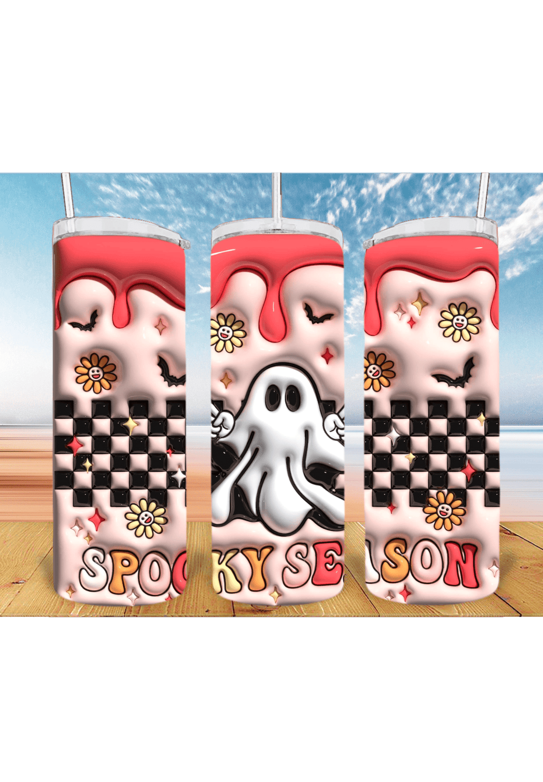 3D Halloween 20oz Tumbler Sublimation Print – Spooky & Realistic Designs 🎃👻 - KT SUBLIMATION, DTF AND MORE LLC