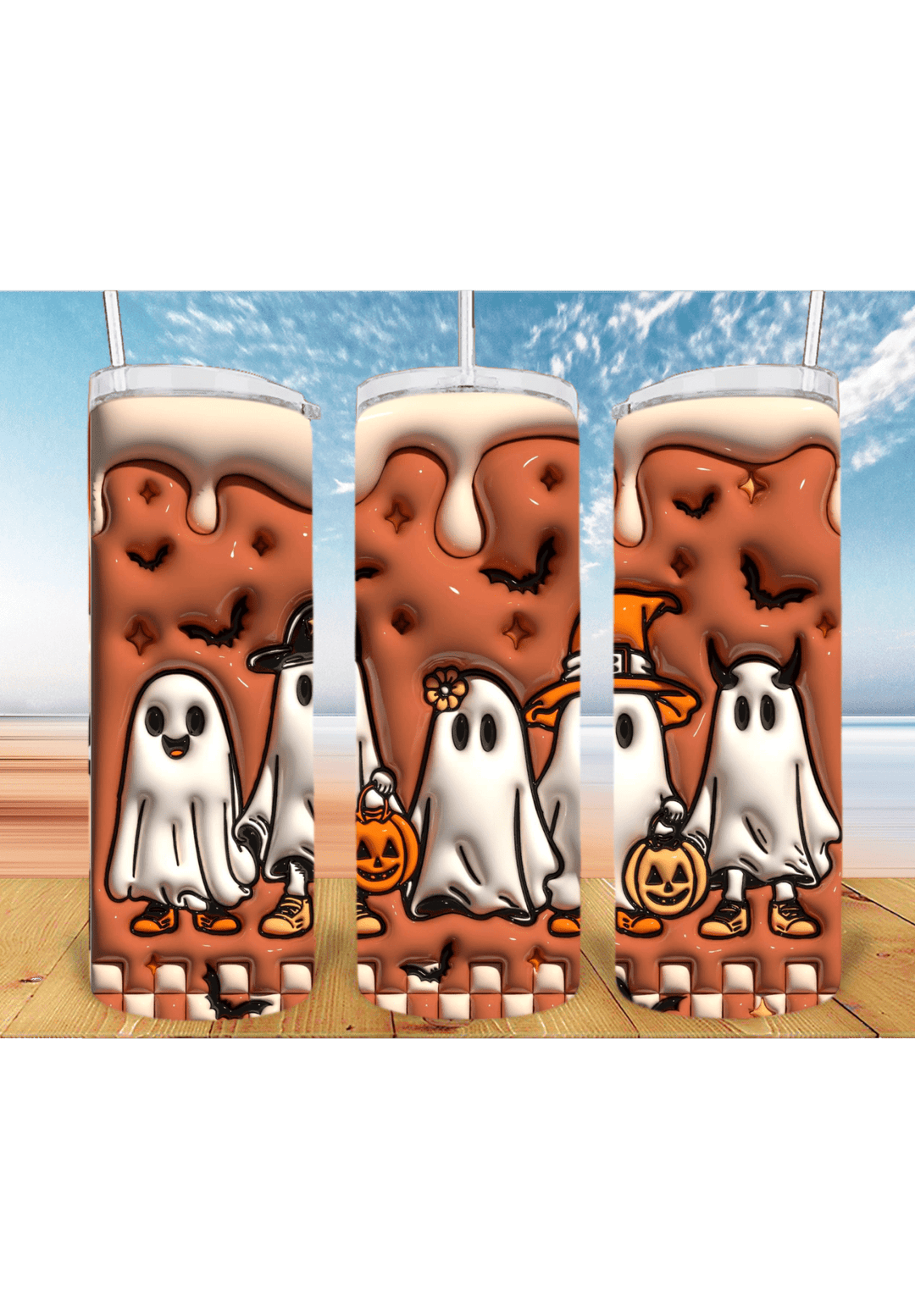 3D Halloween 20oz Tumbler Sublimation Print – Spooky & Realistic Designs 🎃👻 - KT SUBLIMATION, DTF AND MORE LLC