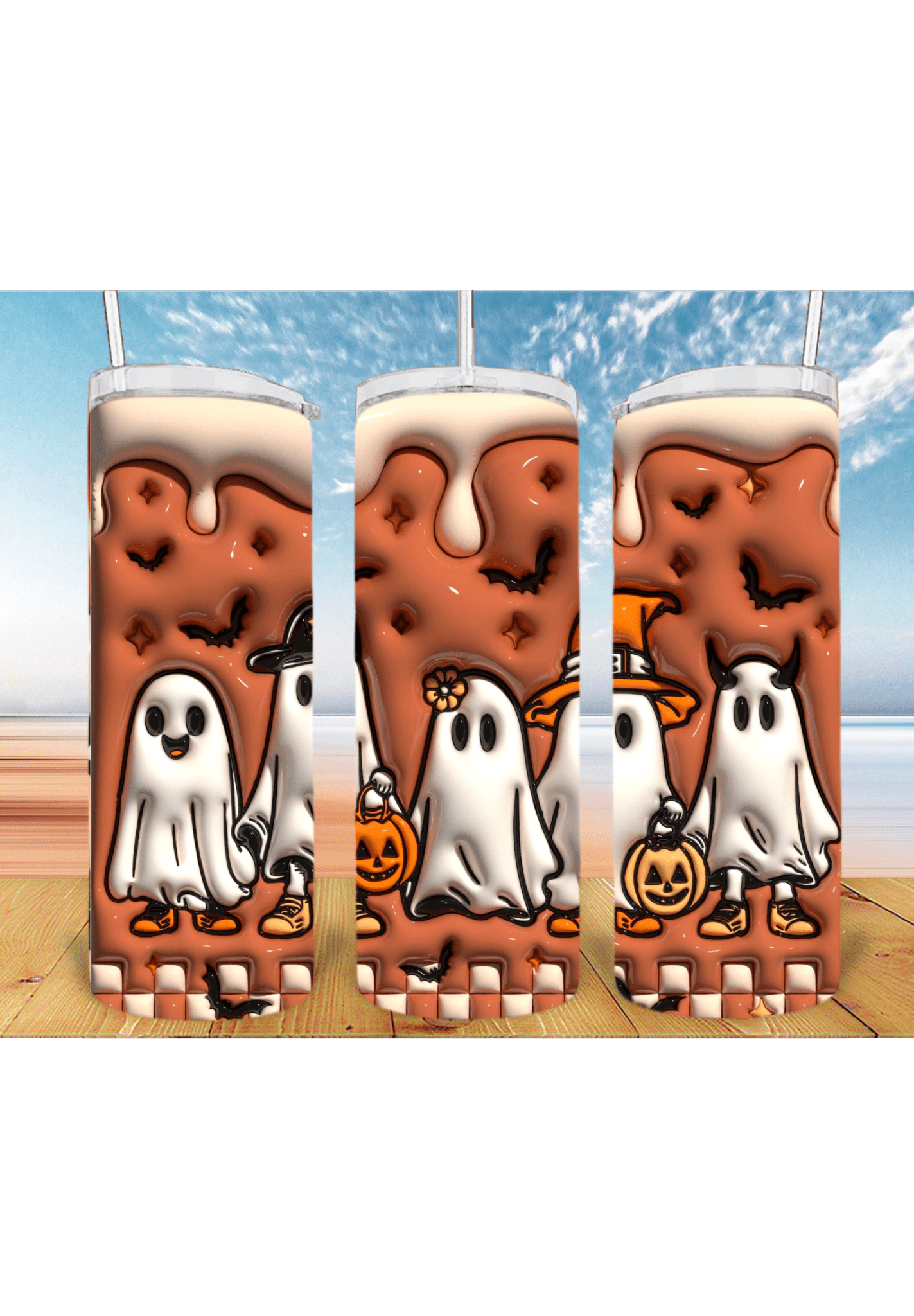 3D Halloween 20oz Tumbler Sublimation Print – Spooky & Realistic Designs 🎃👻 - KT SUBLIMATION, DTF AND MORE LLC