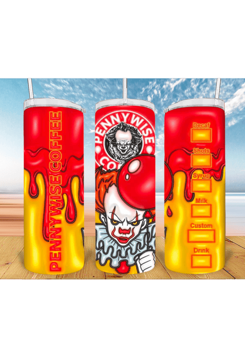 3D Halloween 20oz Tumbler Sublimation Print – Spooky & Realistic Designs 🎃👻 - KT SUBLIMATION, DTF AND MORE LLC