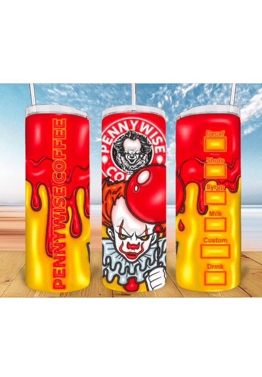 3D Halloween 20oz Tumbler Sublimation Print – Spooky & Realistic Designs 🎃👻 - KT SUBLIMATION, DTF AND MORE LLC