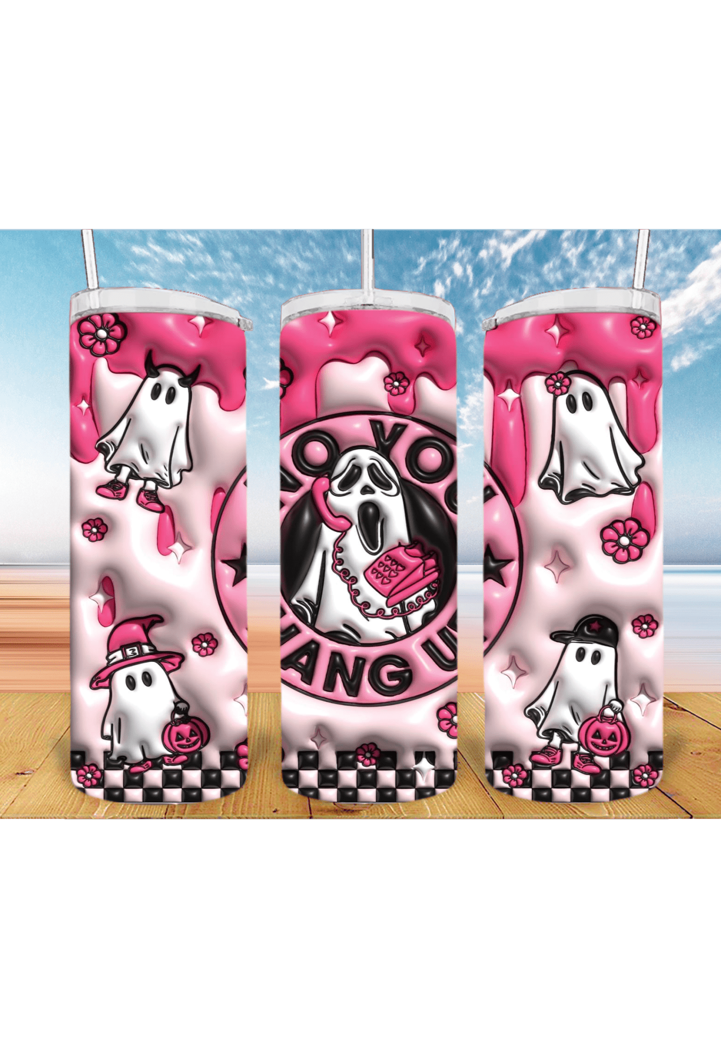 3D Halloween 20oz Tumbler Sublimation Print – Spooky & Realistic Designs 🎃👻 - KT SUBLIMATION, DTF AND MORE LLC