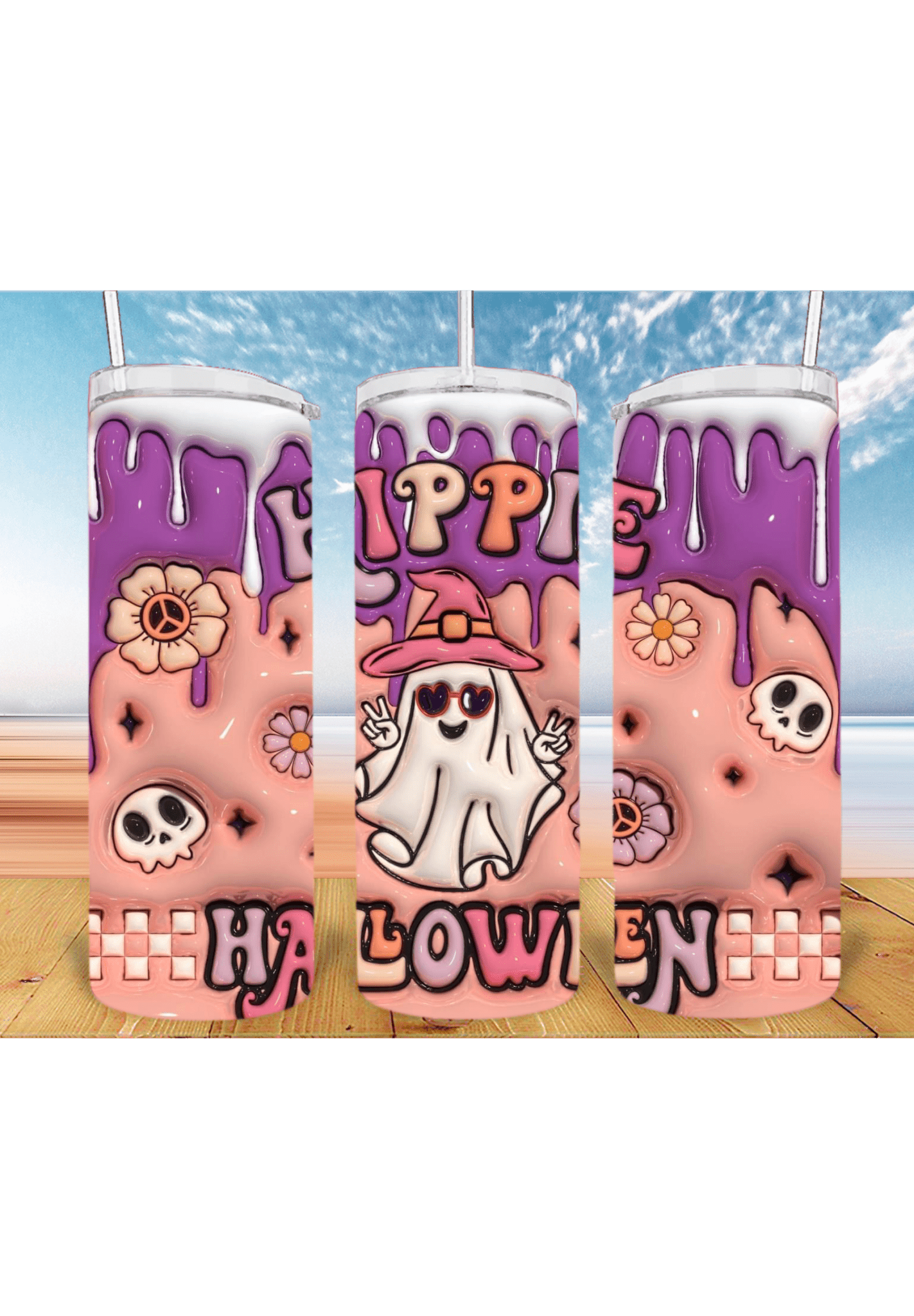 3D Halloween 20oz Tumbler Sublimation Print – Spooky & Realistic Designs 🎃👻 - KT SUBLIMATION, DTF AND MORE LLC