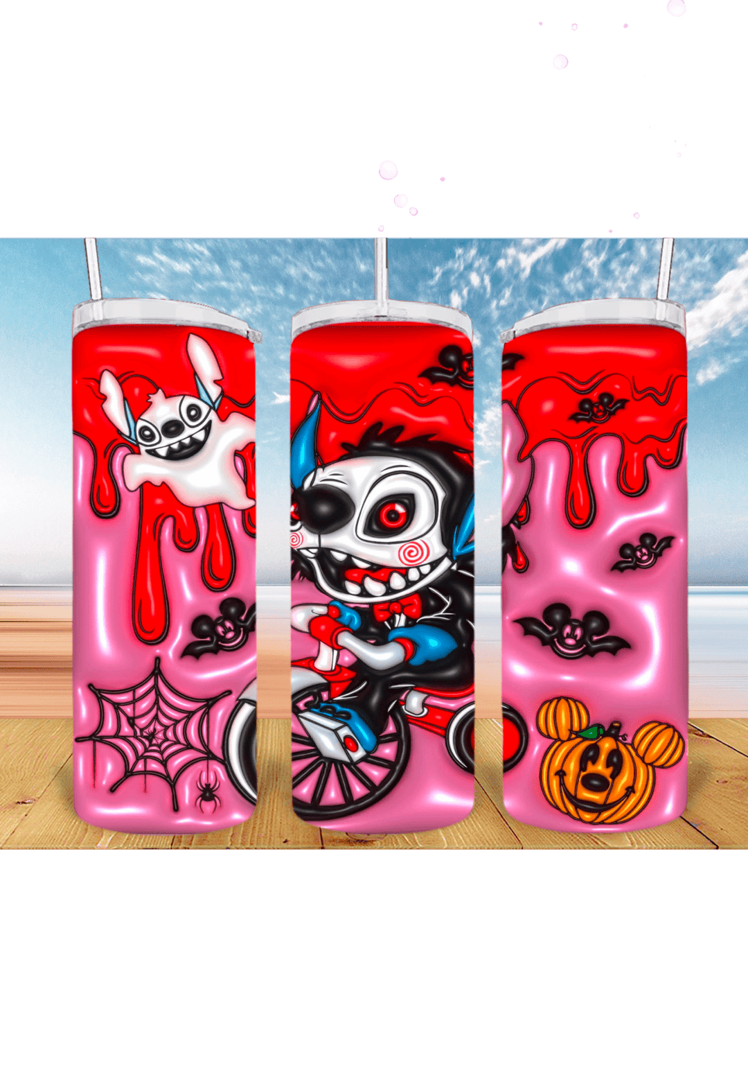 3D Halloween 20oz Tumbler Sublimation Print – Spooky & Realistic Designs 🎃👻 - KT SUBLIMATION, DTF AND MORE LLC