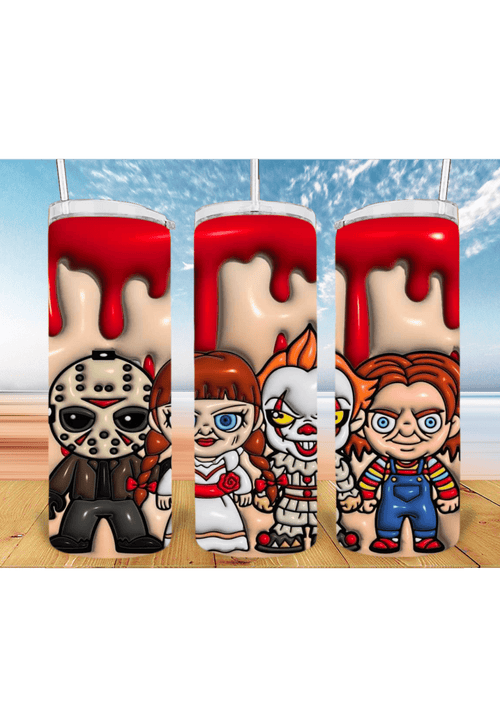 3D Halloween 20oz Tumbler Sublimation Print – Spooky & Realistic Designs 🎃👻 - KT SUBLIMATION, DTF AND MORE LLC