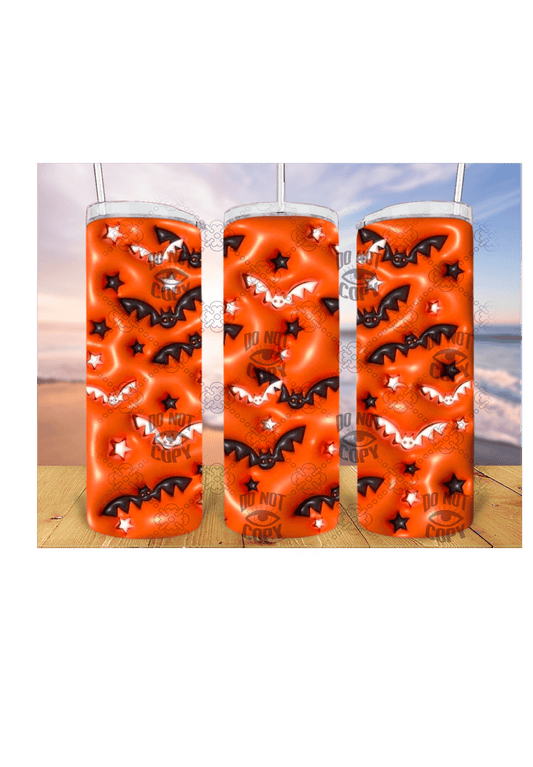 3D Halloween 20oz Tumbler Sublimation Print – Spooky & Realistic Designs 🎃👻 - KT SUBLIMATION, DTF AND MORE LLC