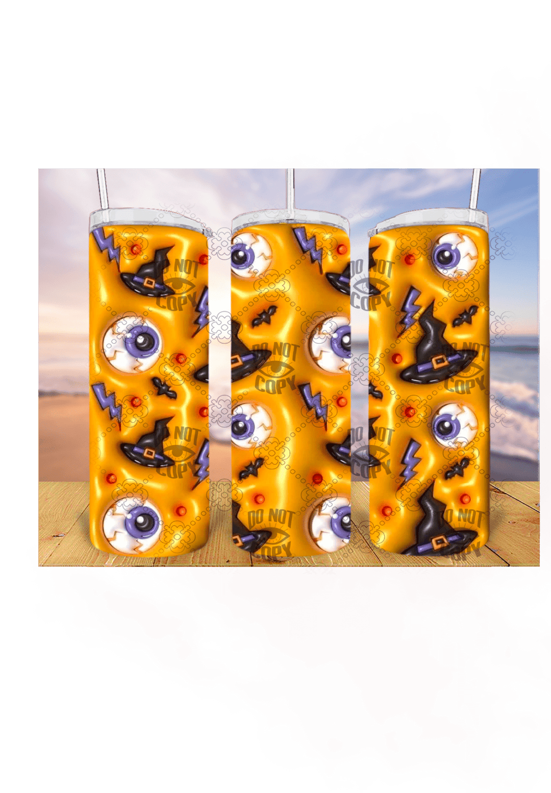 3D Halloween 20oz Tumbler Sublimation Print – Spooky & Realistic Designs 🎃👻 - KT SUBLIMATION, DTF AND MORE LLC