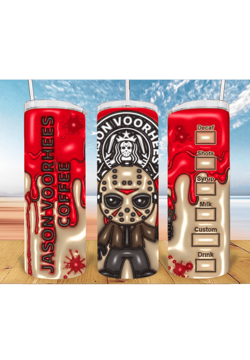 3D Halloween 20oz Tumbler Sublimation Print – Spooky & Realistic Designs 🎃👻 - KT SUBLIMATION, DTF AND MORE LLC