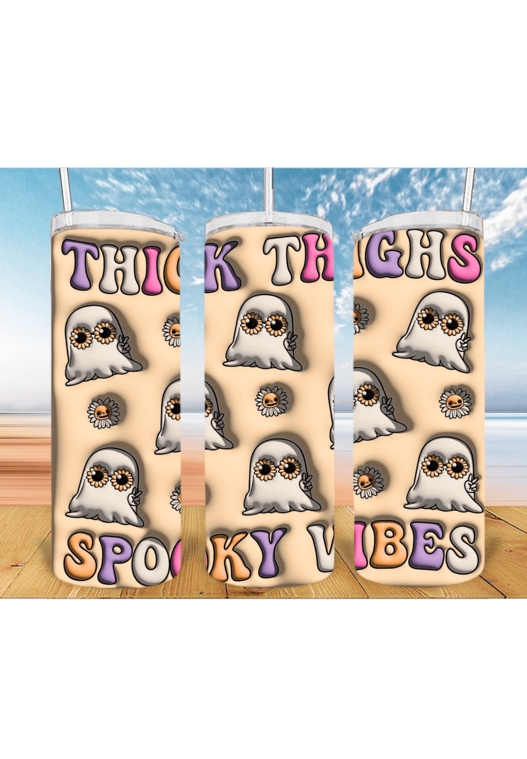 3D Halloween 20oz Tumbler Sublimation Print – Spooky & Realistic Designs 🎃👻 - KT SUBLIMATION, DTF AND MORE LLC