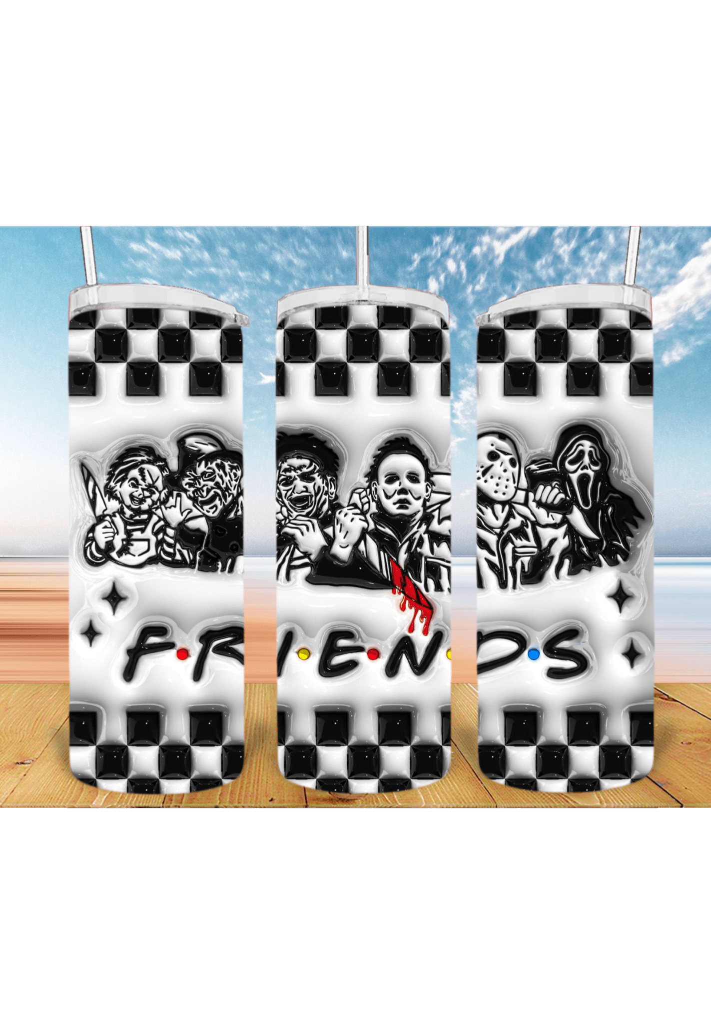 3D Halloween 20oz Tumbler Sublimation Print – Spooky & Realistic Designs 🎃👻 - KT SUBLIMATION, DTF AND MORE LLC