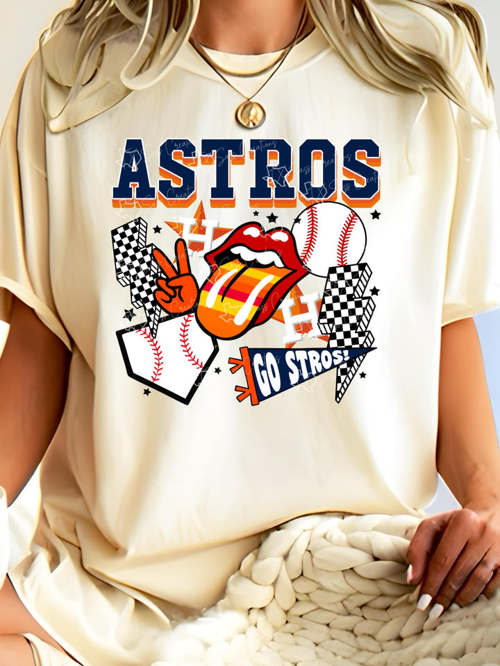 🔥⚾ Houston Astros Baseball DTF Transfer – Game Day Ready! 🧡💙