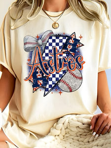 H-Town Astros DTF Transfer – Vibrant & Durable Houston Baseball Heat Press Print for Custom Fan Apparel & Game Day Gear