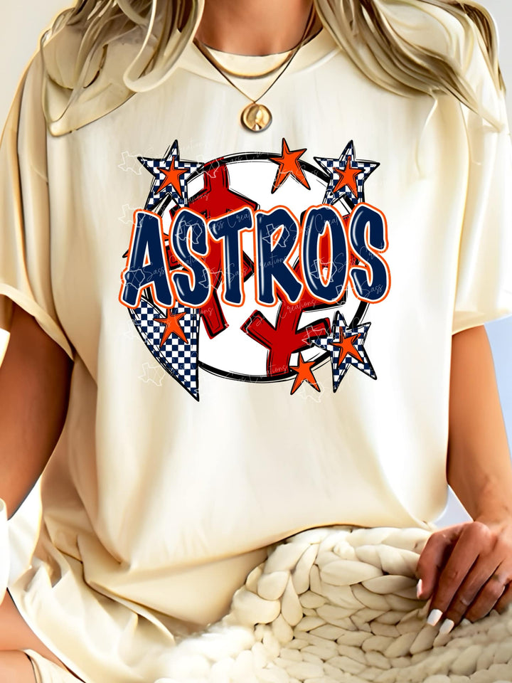 🔥⚾ Houston Astros Baseball DTF Transfer – Game Day Ready! 🧡💙