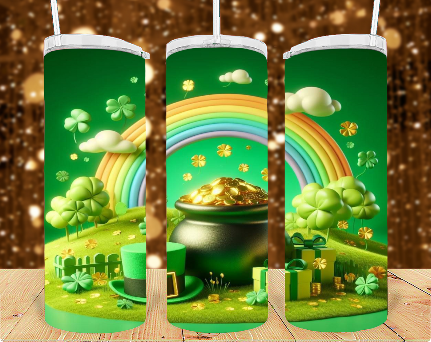 San Patrick day 20oz tumbler sublimation print