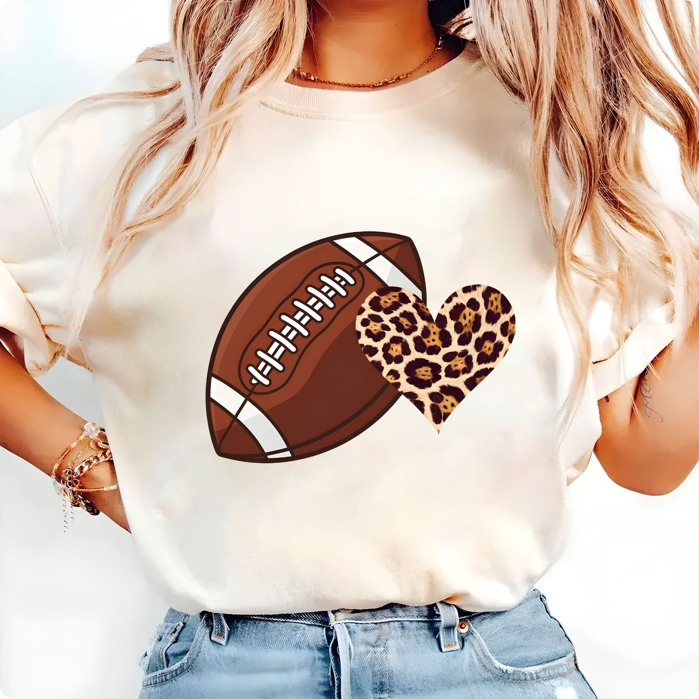 Football Season DTF Transfer – Game Day Vibes & Team Spirit Design, Ready to Press