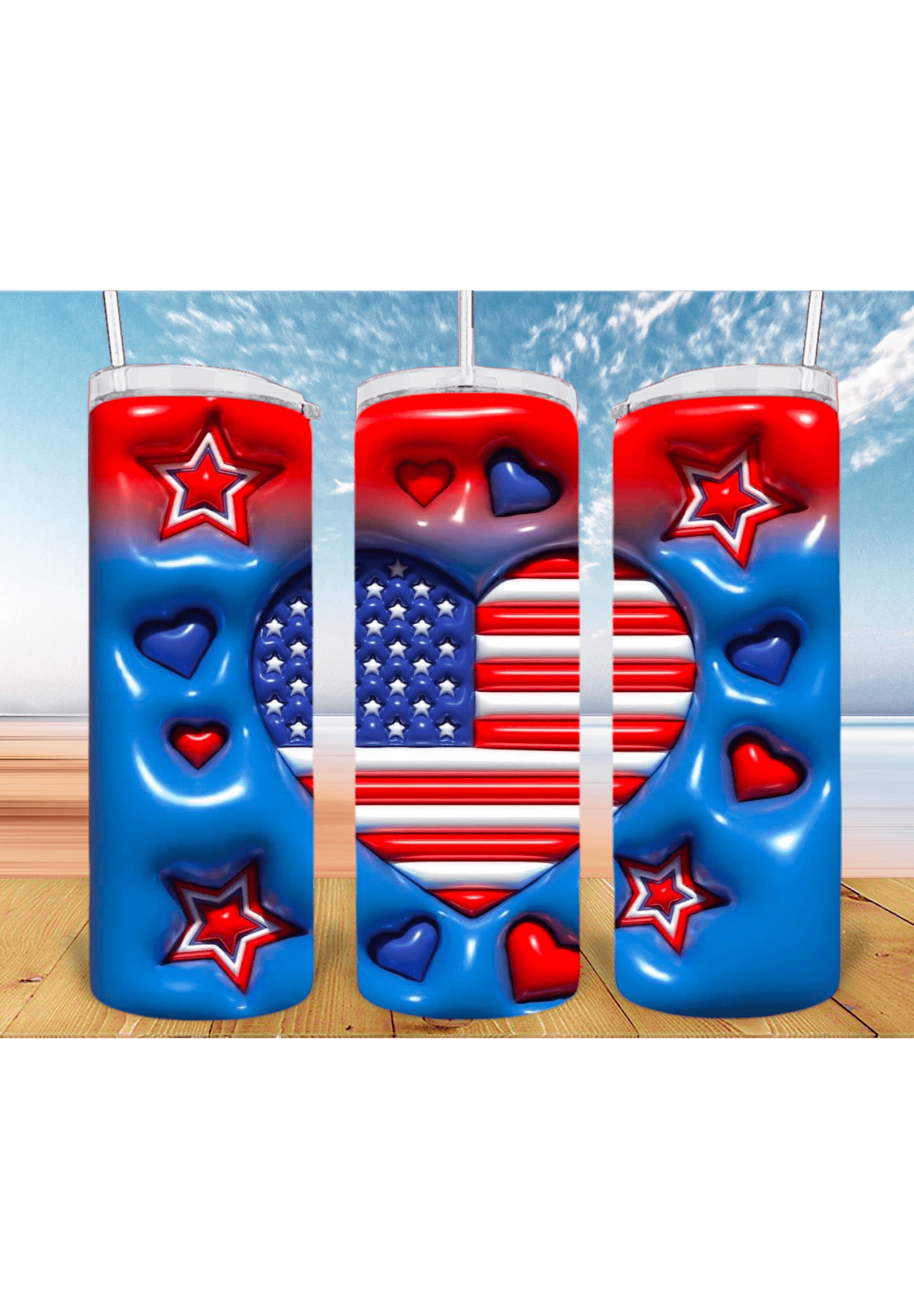 4th of July 20oz Tumbler Sublimation Print