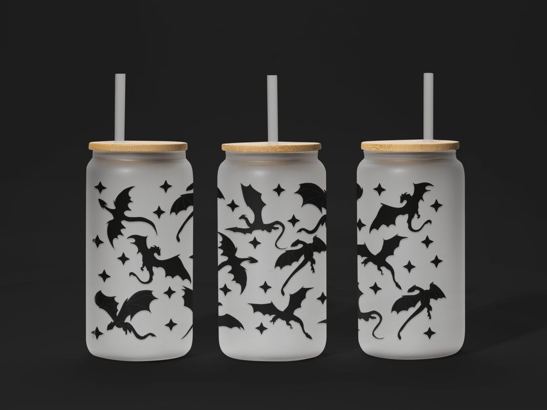 4th Wings Book UV DTF Wrap – Waterproof & Ready to Apply for 16oz Glass Cups! 📚✨ - KT SUBLIMATION, DTF AND MORE LLC