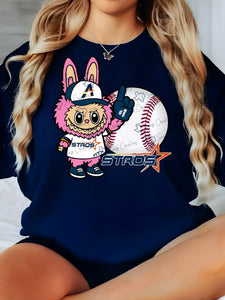 Labubu New Gear Baseball Team DTF Transfer – Game Day Ready!