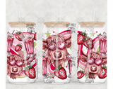 16oz strawberry milk shake UV Wrap