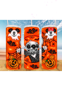 3D Halloween 20oz Tumbler Sublimation Print