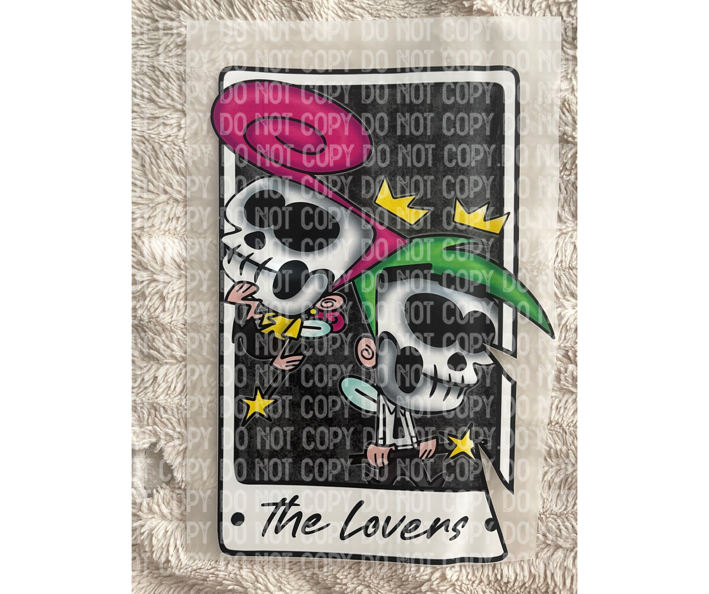 The lovers  DTF  ready to press Transfer