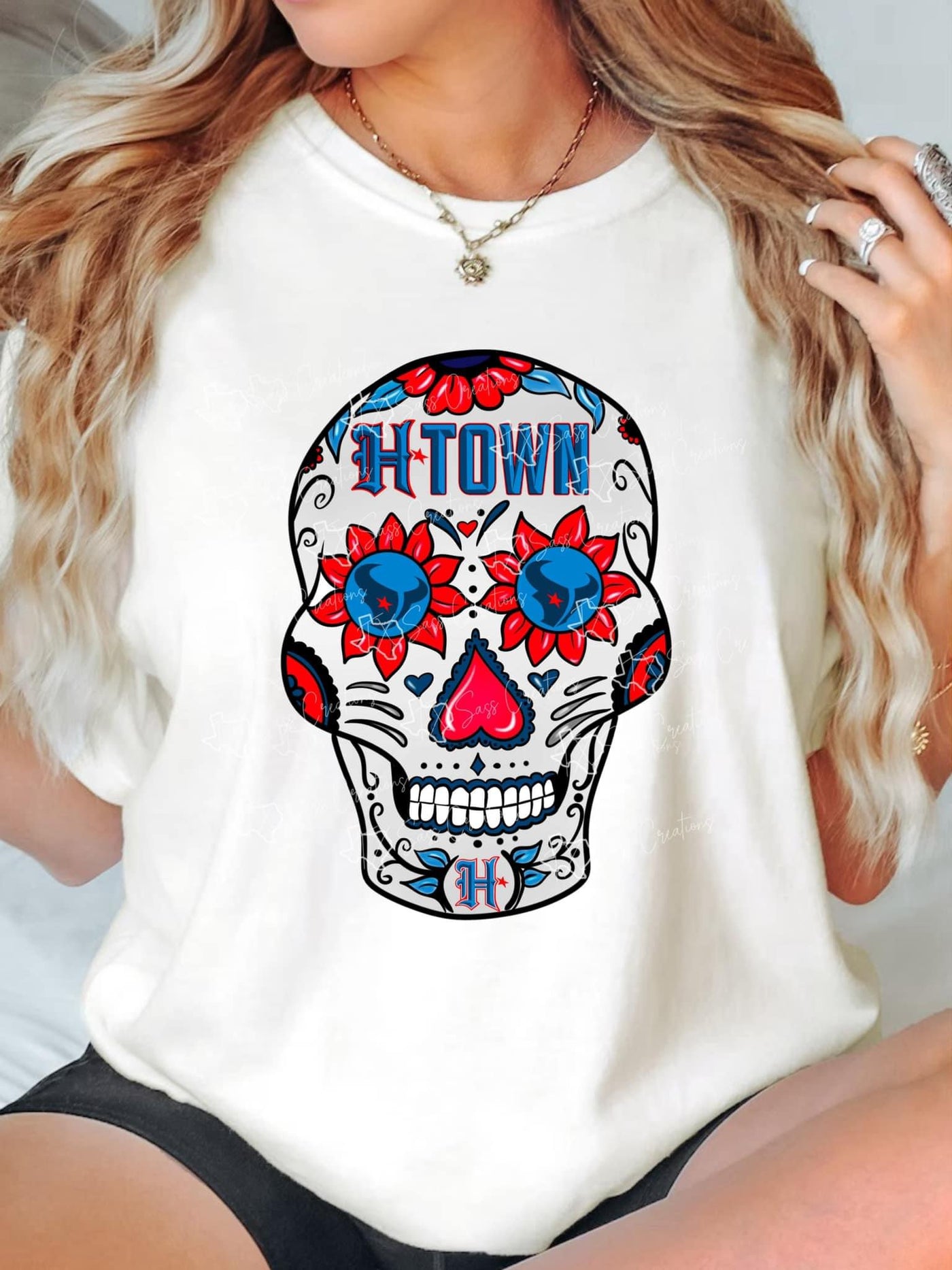 Sugar skull Texans DTF