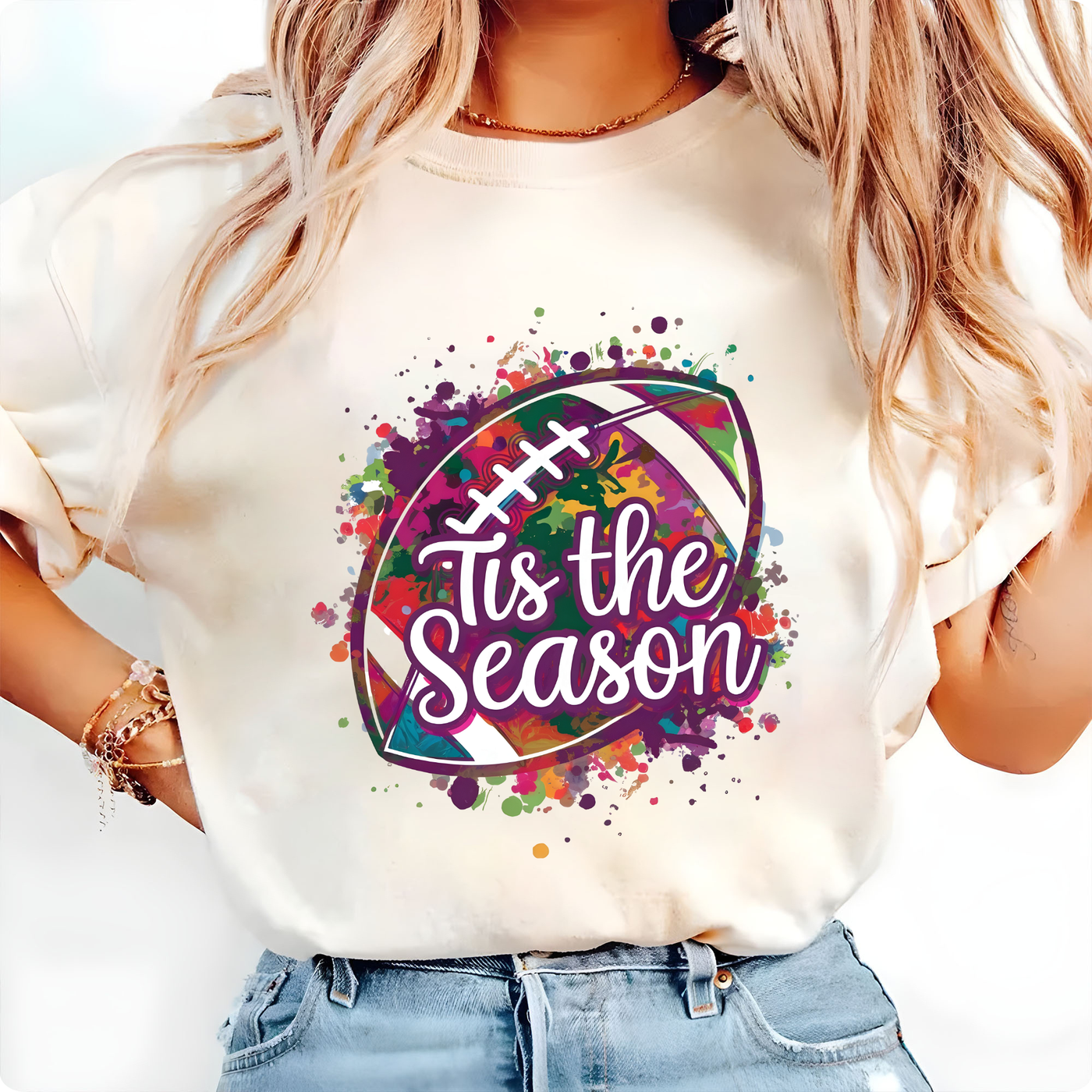 Football Season DTF Transfer – Game Day Vibes & Team Spirit Design, Ready to Press