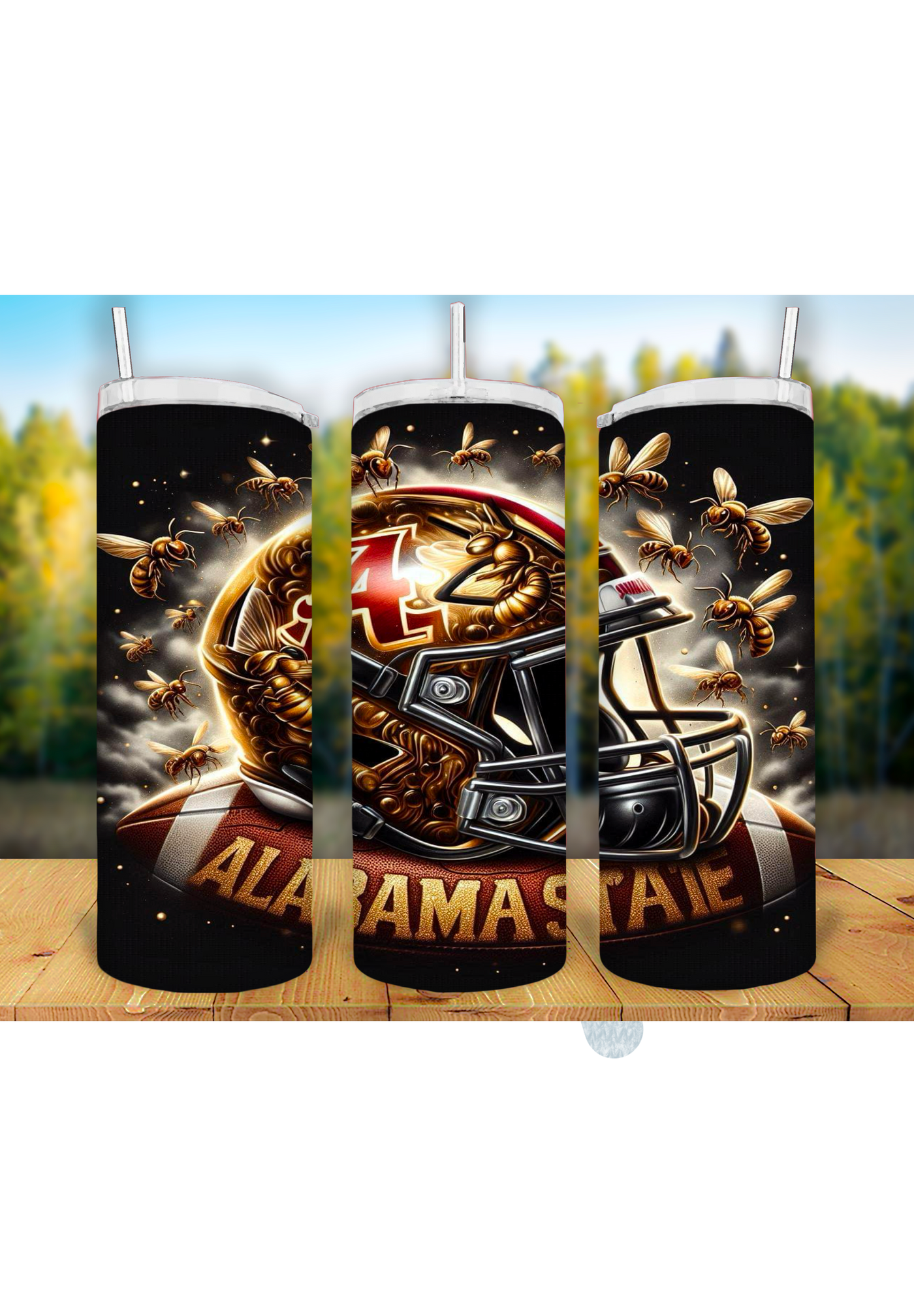 Football Game Day 20oz Sublimation Tumbler Wrap – Ready to Print for Sports Fans