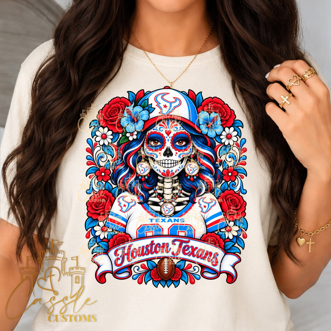 Houston Texans Catrina DTF Transfer – Ready-to-Press Design
