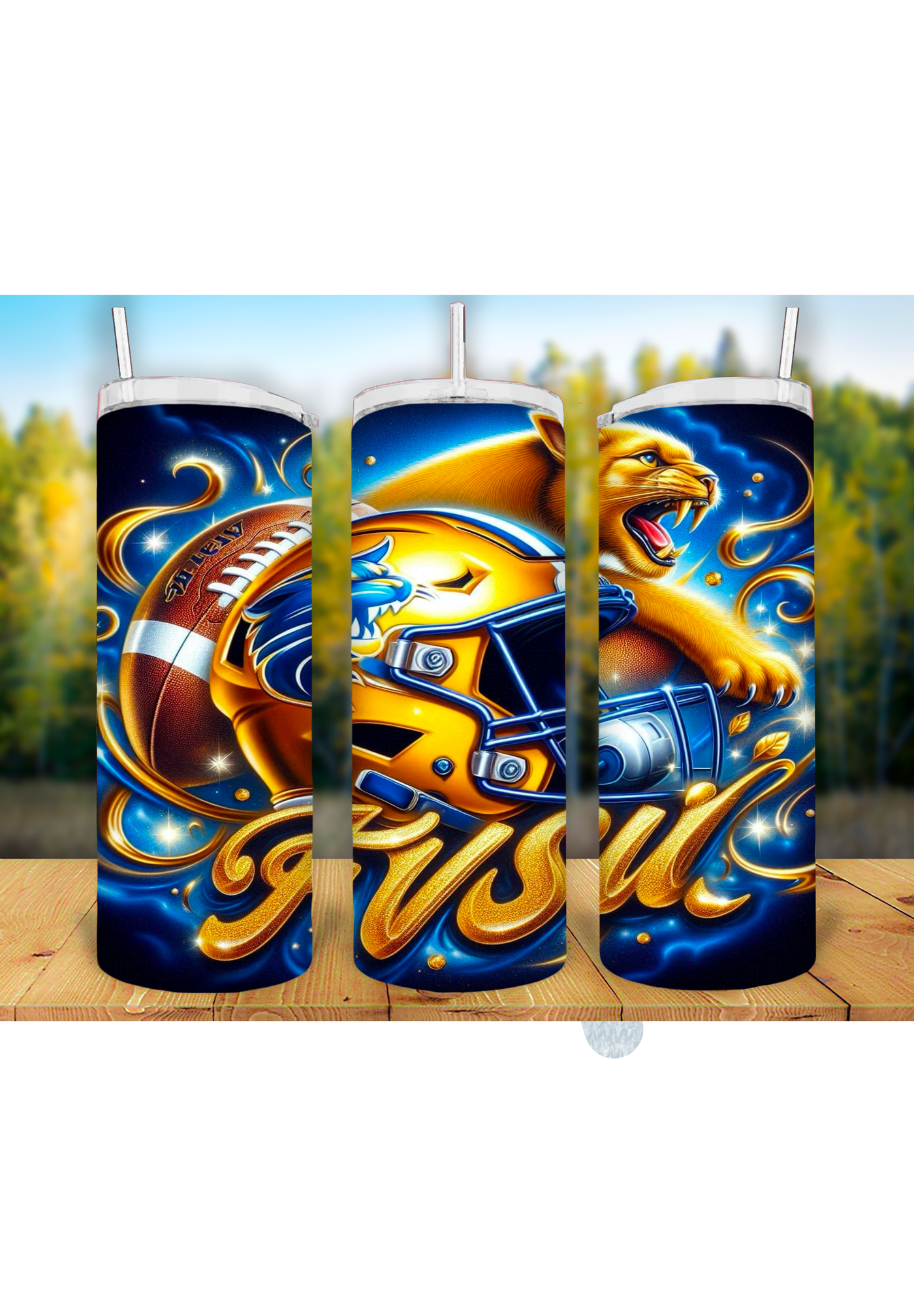Football Game Day 20oz Sublimation Tumbler Wrap – Ready to Print for Sports Fans