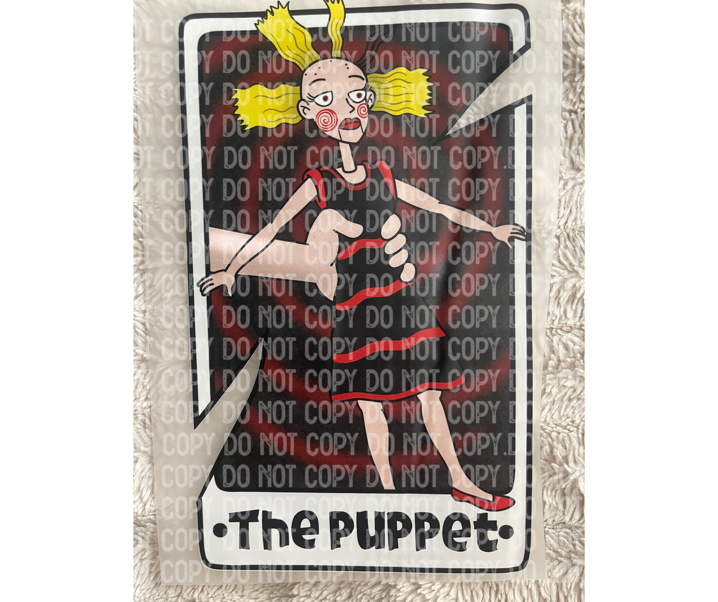 The Puppet  DTF ready to press Transfer