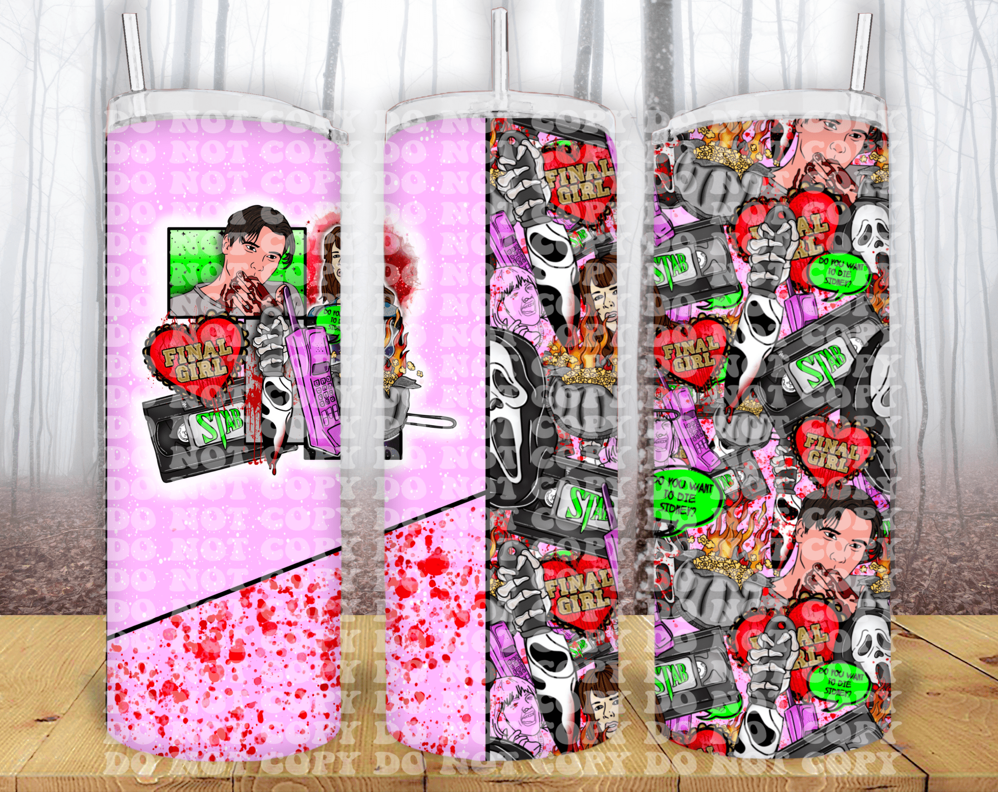 90’s Halloween 20oz Tumbler Sublimation Print – Retro Spooky Vibes 🎃👻🕸️ - KT SUBLIMATION, DTF AND MORE LLC