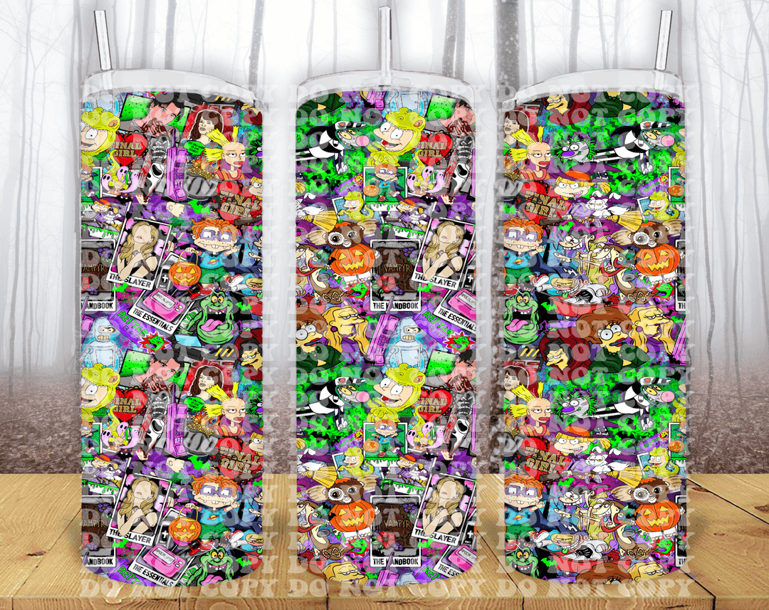 90’s Halloween 20oz Tumbler Sublimation Print - KT SUBLIMATION, DTF AND MORE LLC