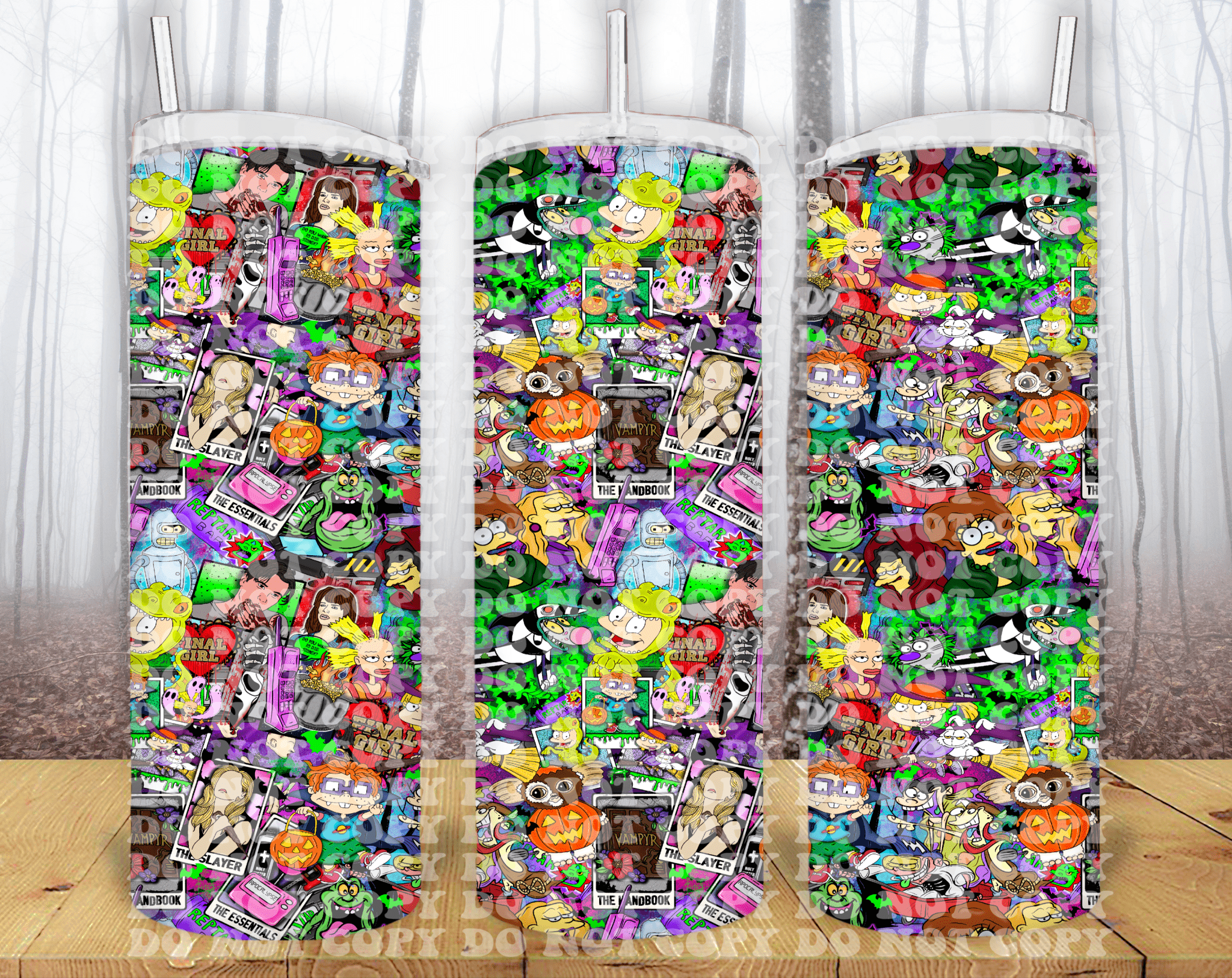 90’s Halloween 20oz Tumbler Sublimation Print - KT SUBLIMATION, DTF AND MORE LLC