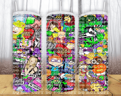 90’s Halloween 20oz Tumbler Sublimation Print - KT SUBLIMATION, DTF AND MORE LLC