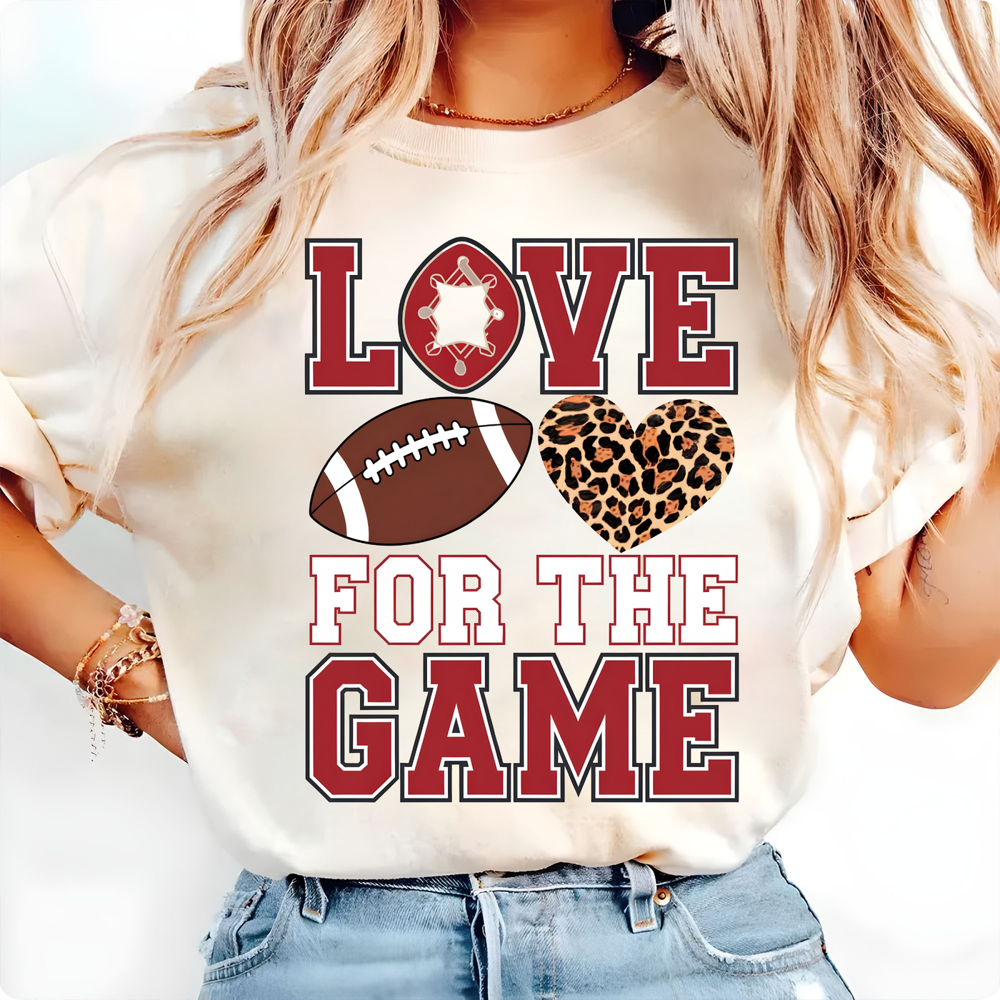 Football Season DTF Transfer – Game Day Vibes & Team Spirit Design, Ready to Press