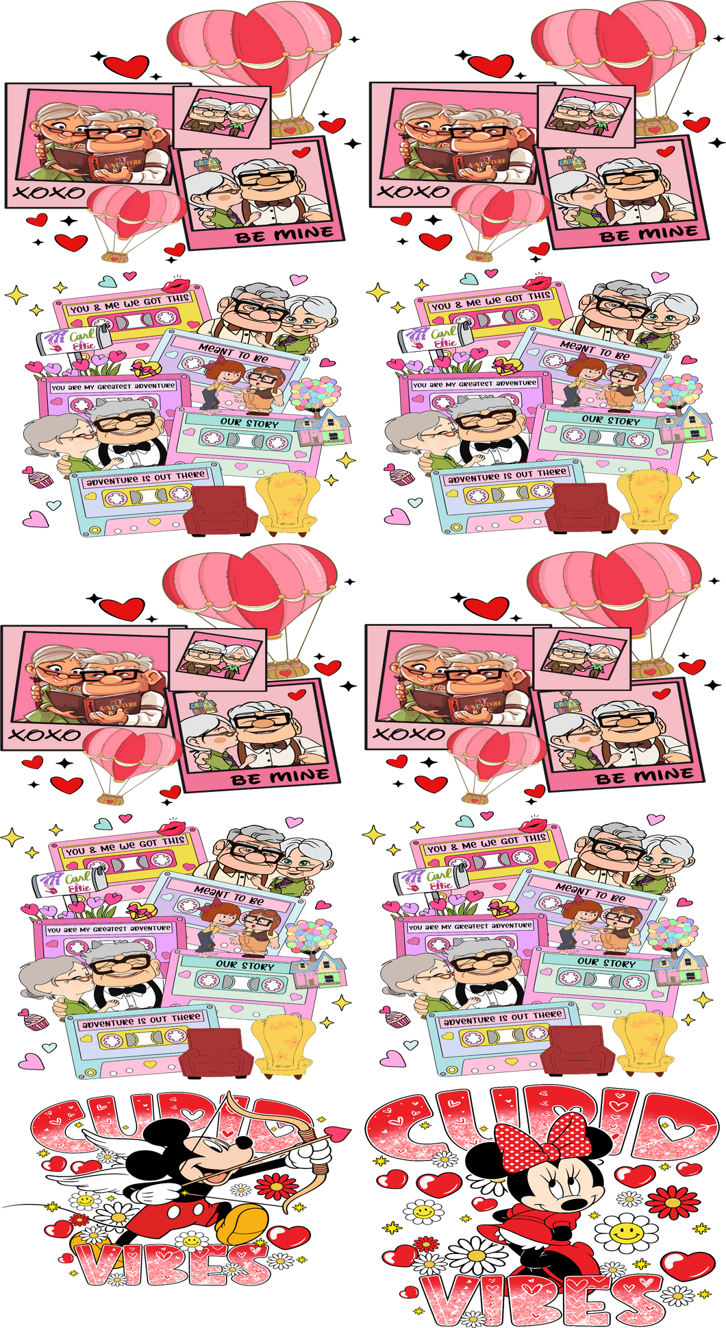 Valentine Gang Sheet DTF