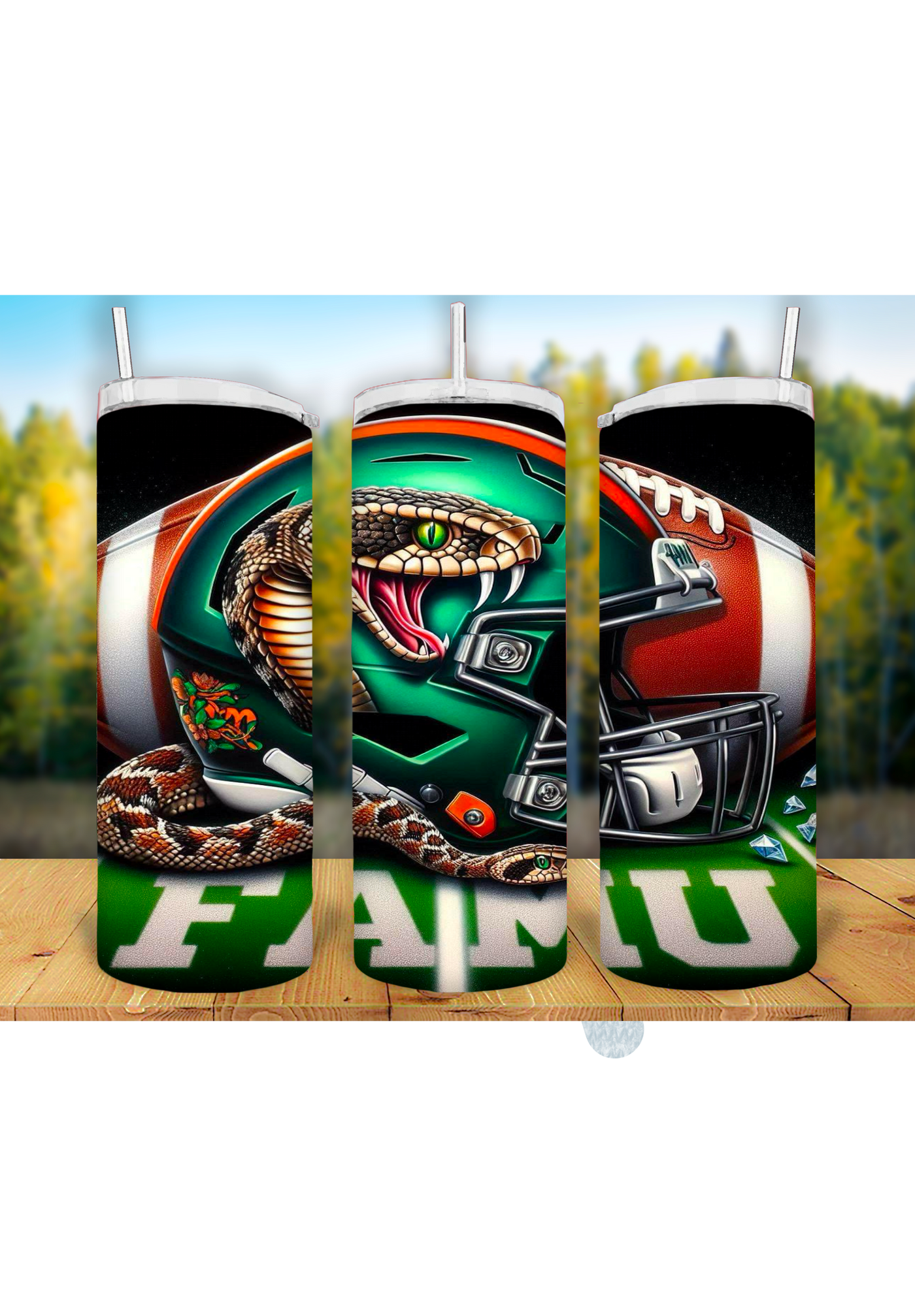Football Game Day 20oz Sublimation Tumbler Wrap – Ready to Print for Sports Fans