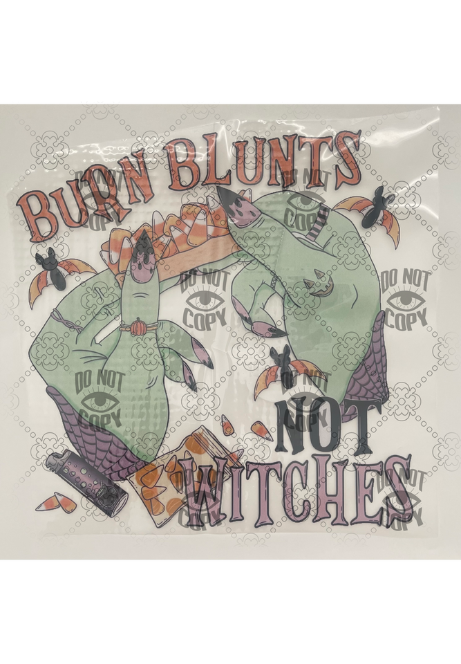 Burn Blunts Not Witches Halloween DTF