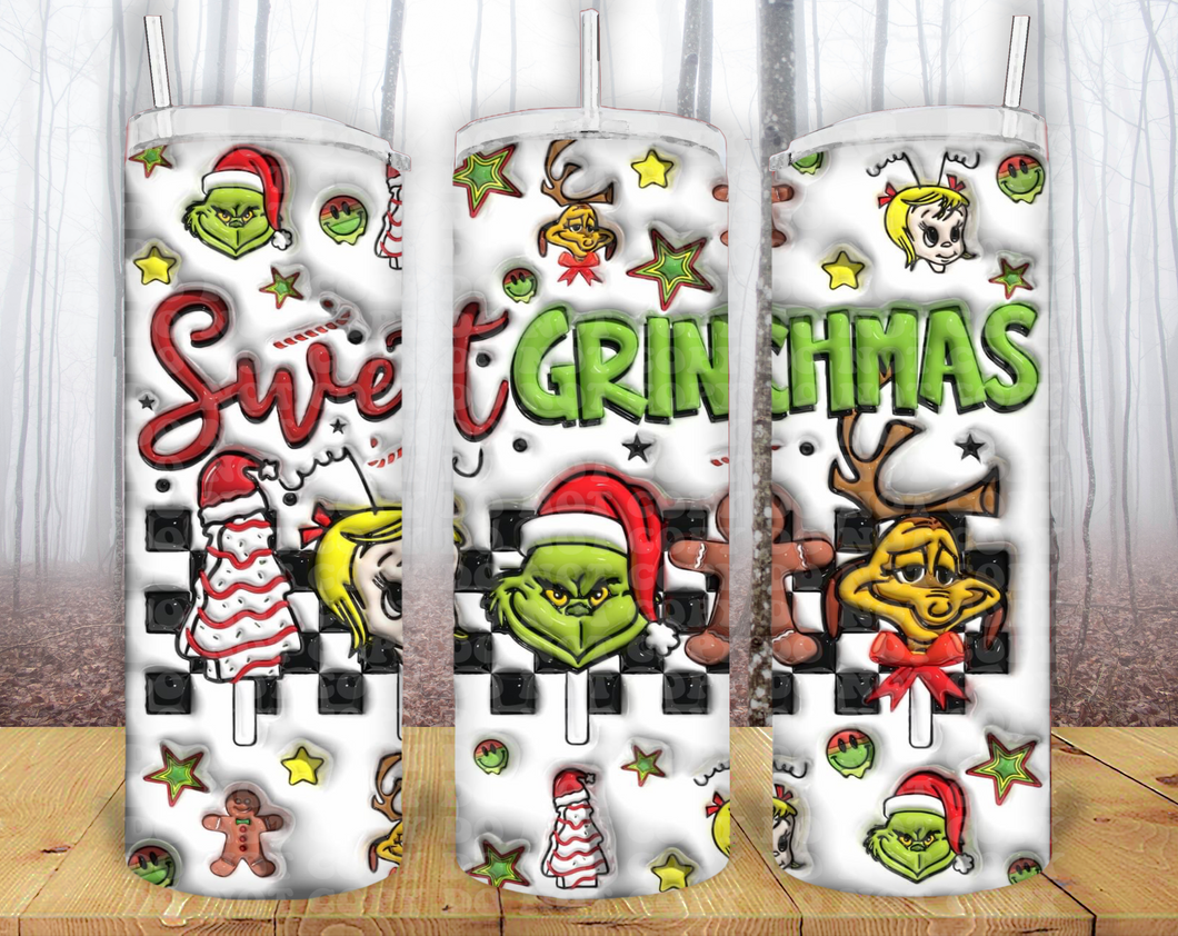 Christmas 20oz Tumbler Sublimation Print