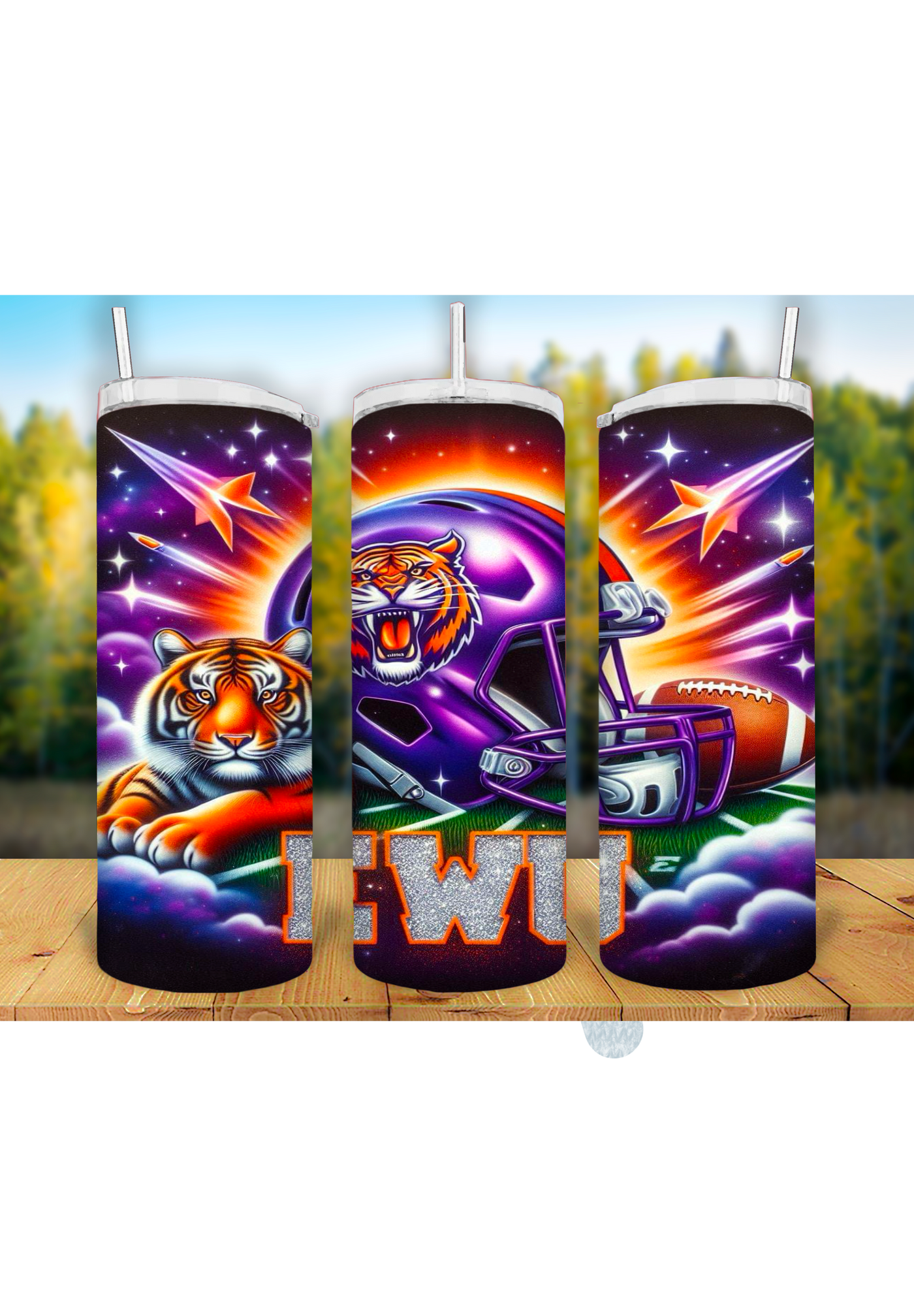 Football Game Day 20oz Sublimation Tumbler Wrap – Ready to Print for Sports Fans