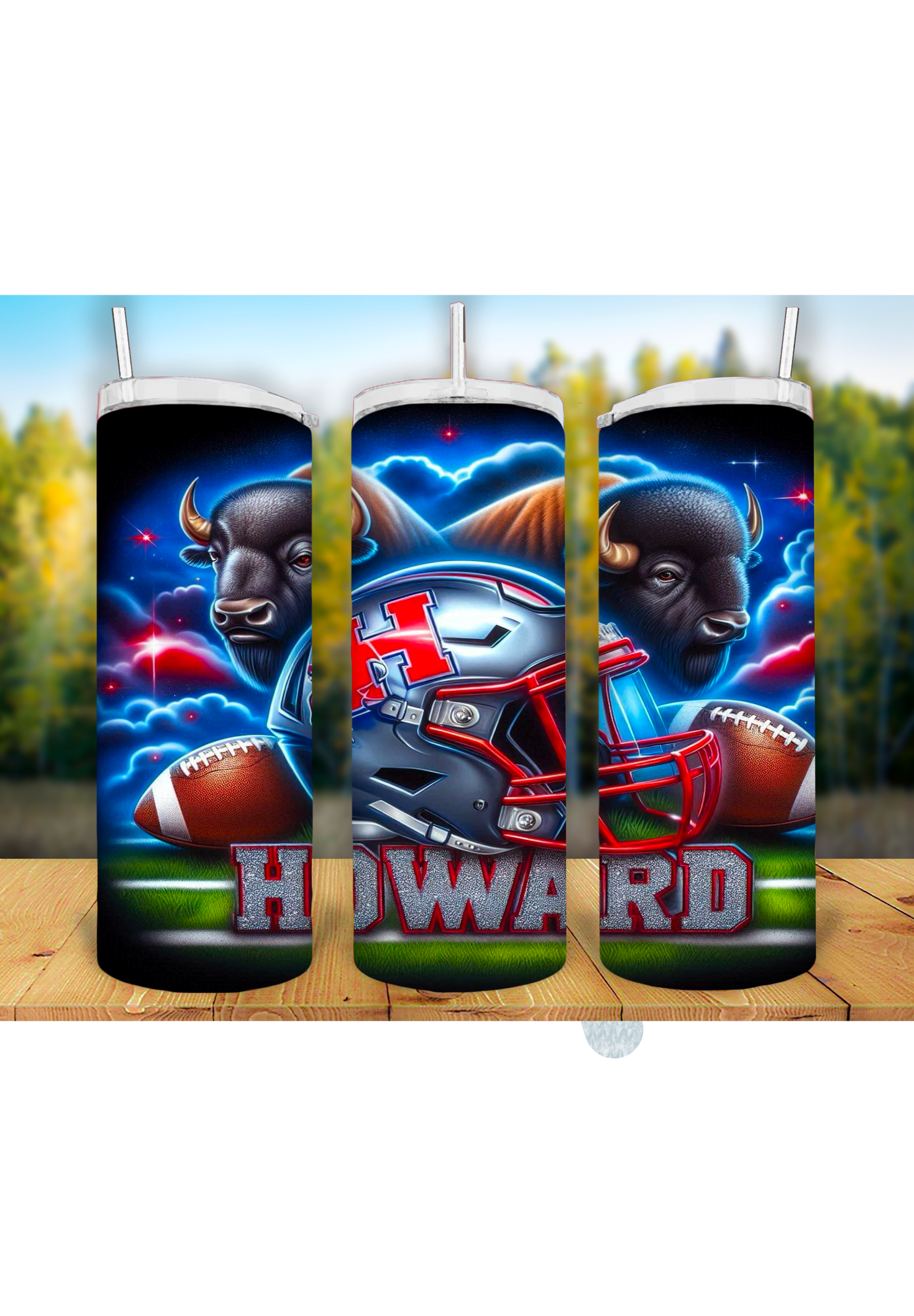 Football Game Day 20oz Sublimation Tumbler Wrap – Ready to Print for Sports Fans