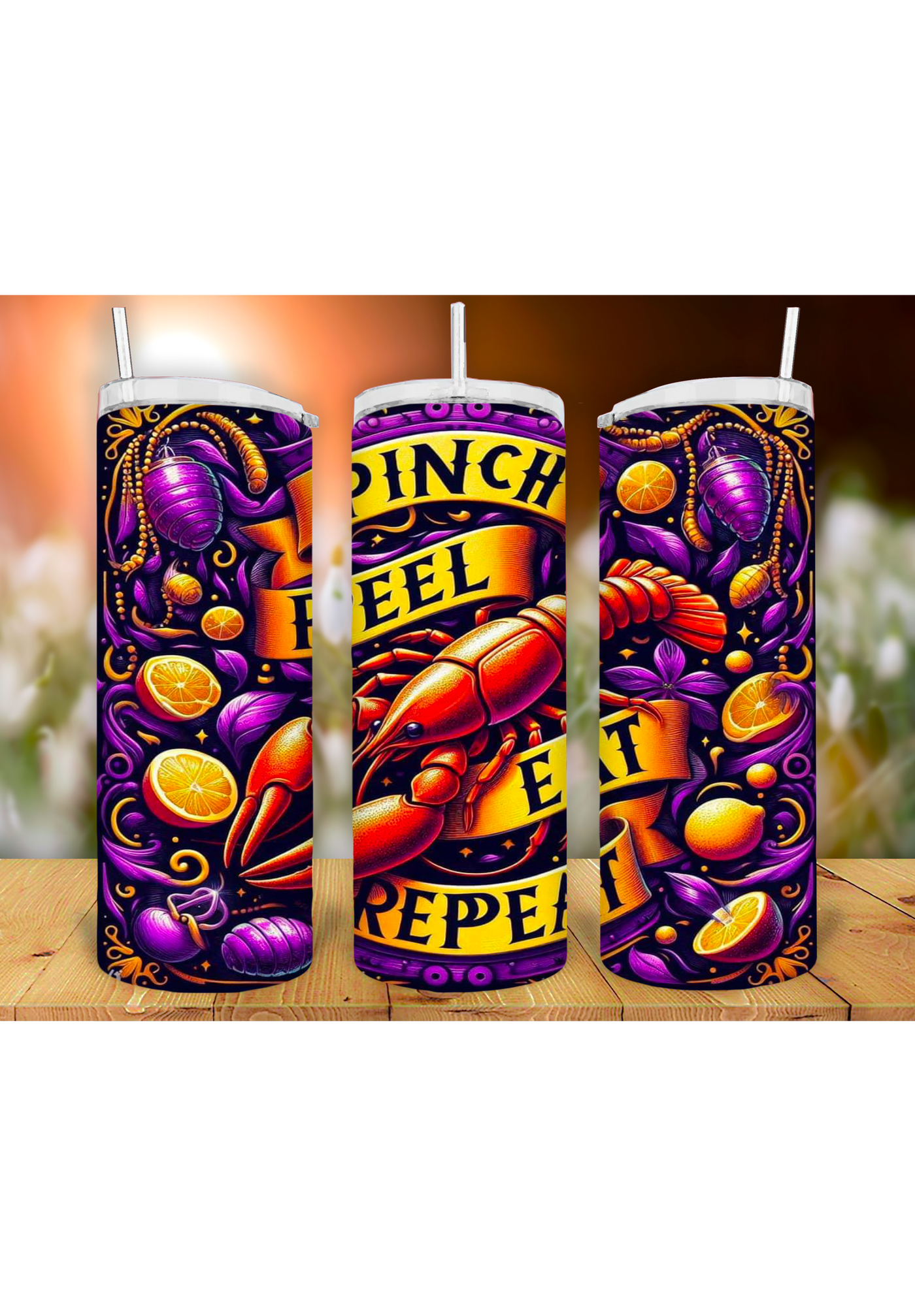 Crawfish  20oz Tumbler Sublimation Print
