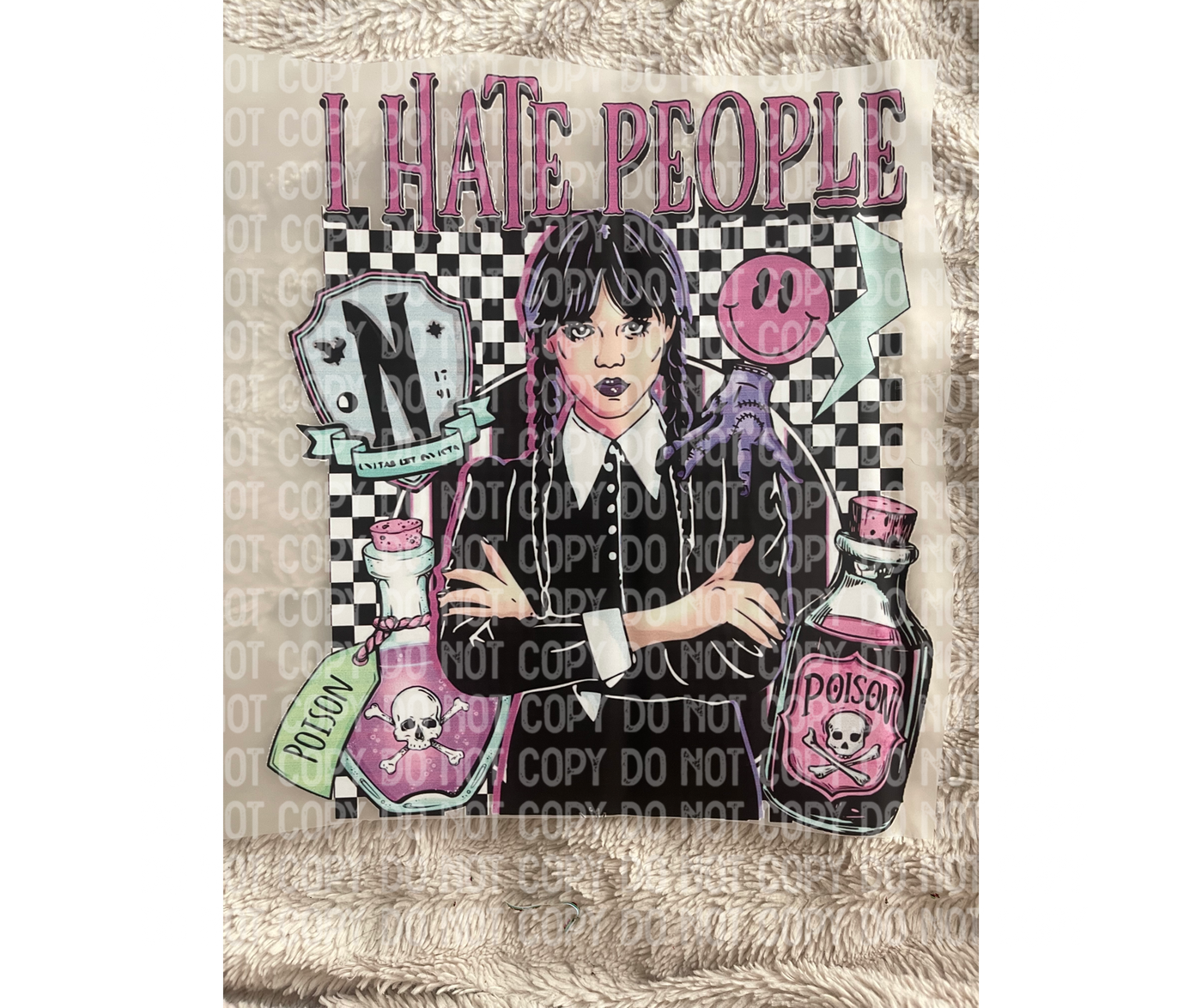 I Hate People  DTF ready to press Transfer