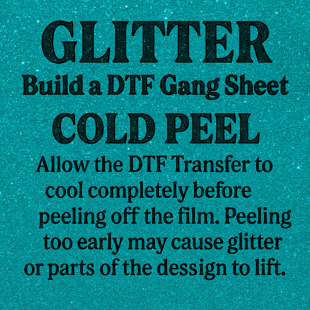 Glitter Build a DTF Gang Sheet – Custom Sparkle Transfers, Maximize Prints & Save Money
