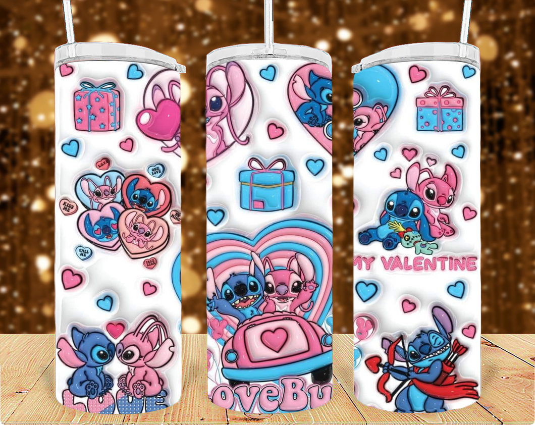 My Valentine 20oz Tumbler Sublimation Print