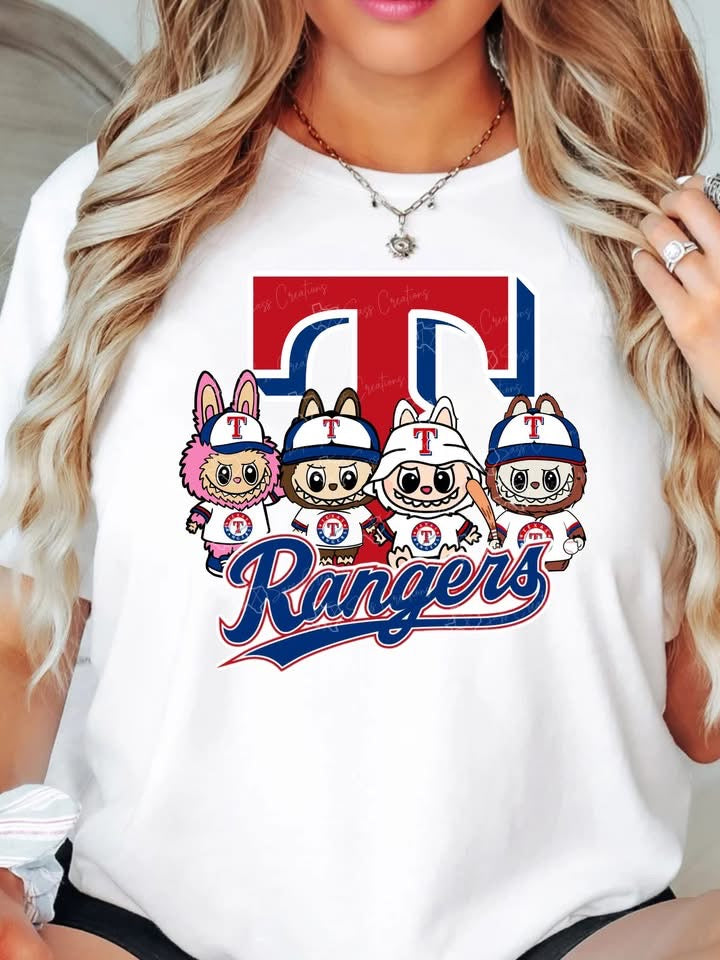 Labubu New Gear Baseball DTF Transfer | Game Day Design